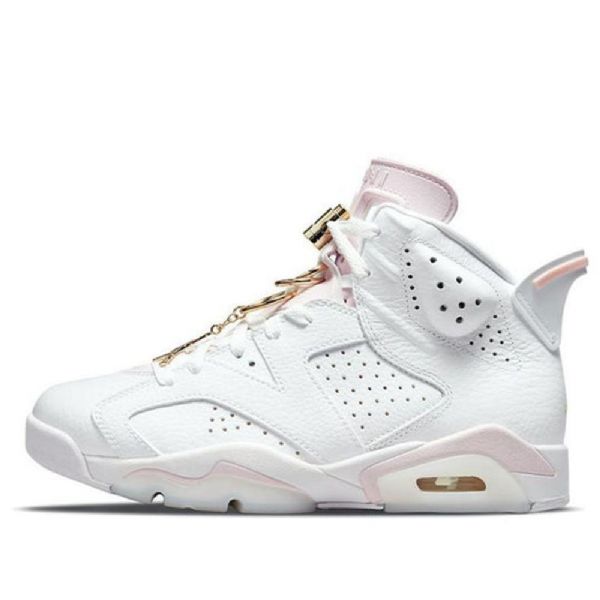 Nike Air Jordan 6 Retro Basketball Sko Til Damer Guld