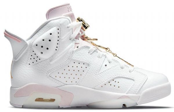 Nike Air Jordan 6 Retro Basketball Sko Til Damer Guld
