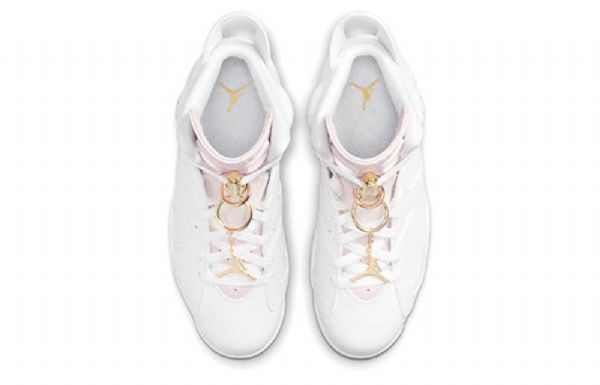 Nike Air Jordan 6 Retro Basketball Sko Til Damer Guld