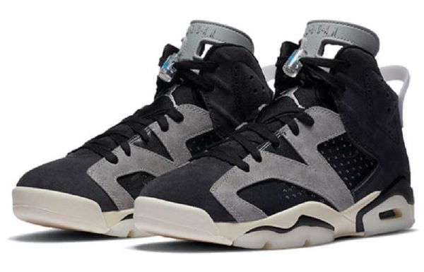 Nike Air Jordan 6 Retro Basketball Sko Til Damer Sort Grå