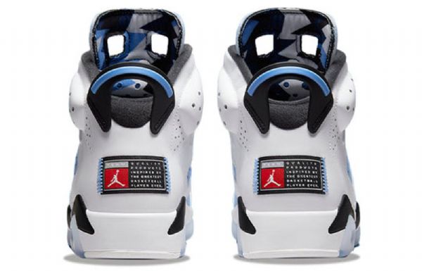 Nike Air Jordan 6 Retro Basketball Sko Til Mænd Blå Hvid