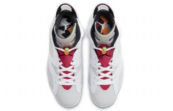 Nike Air Jordan 6 Retro Basketball Sko Til Mænd Grå Rød