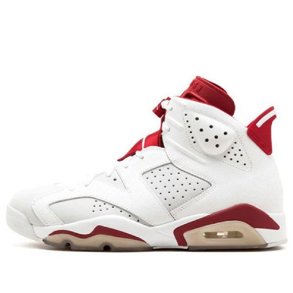 Nike Air Jordan 6 Retro Basketball Sko Til Mænd Hvid Rød