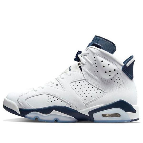 Nike Air Jordan 6 Retro Basketball Sko Til Mænd Marineblå