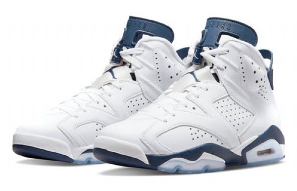 Nike Air Jordan 6 Retro Basketball Sko Til Mænd Marineblå