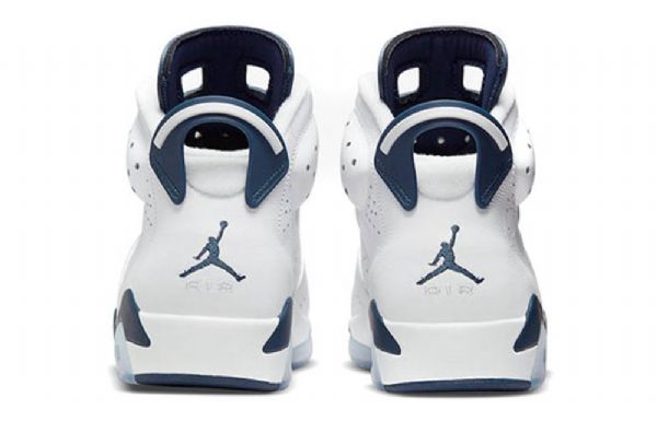 Nike Air Jordan 6 Retro Basketball Sko Til Mænd Marineblå