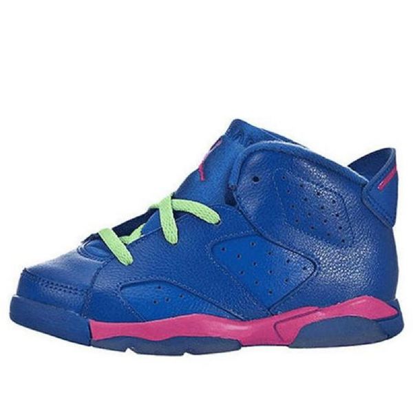 Nike Air Jordan 6 Retro Bt Basketball Sko Til Børn Blå Hvid