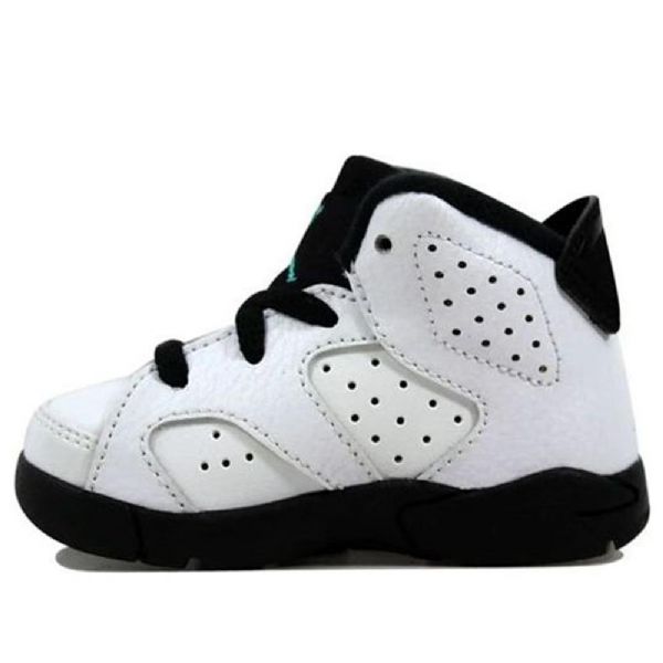 Nike Air Jordan 6 Retro Bt Basketball Sko Til Børn Hvid Sort