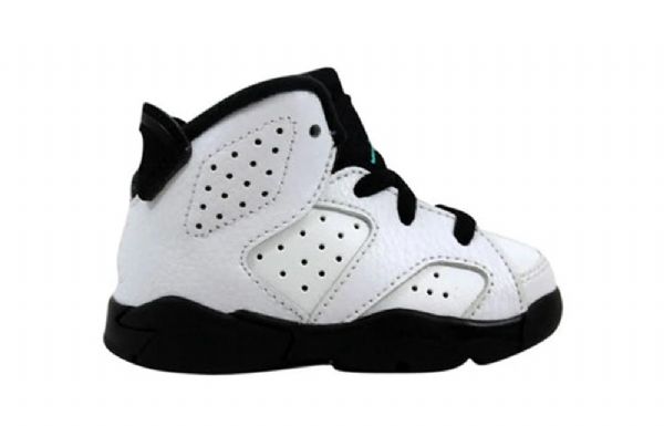 Nike Air Jordan 6 Retro Bt Basketball Sko Til Børn Hvid Sort