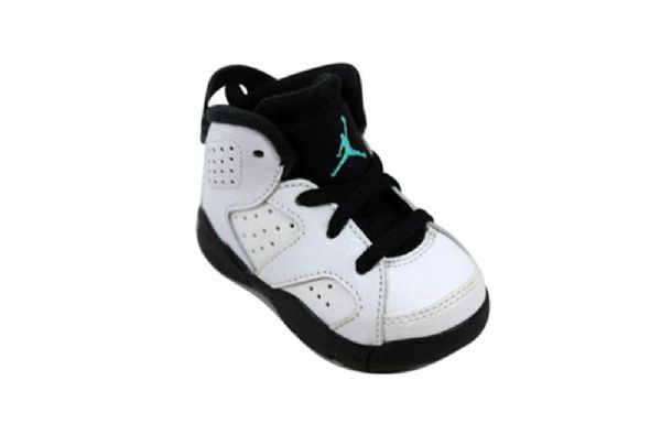 Nike Air Jordan 6 Retro Bt Basketball Sko Til Børn Hvid Sort
