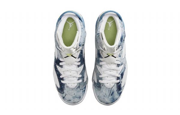 Nike Air Jordan 6 Retro Gs Basketball Sko Til Mænd Blå