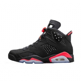 Nike Air Jordan 6 Retro Infrarøde Sko Til Mænd Sort