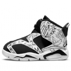 Nike Air Jordan 6 Retro Little Flex Se Td Sko Til Børn Hvid