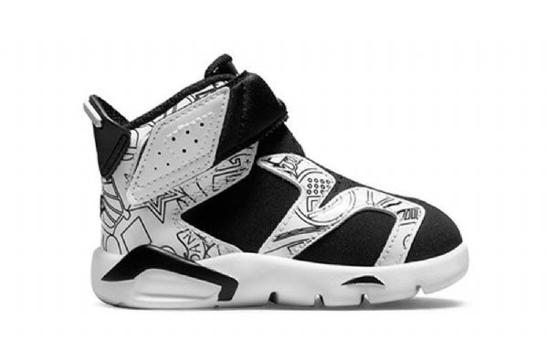 Nike Air Jordan 6 Retro Little Flex Se Td Sko Til Børn Hvid