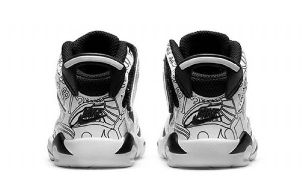 Nike Air Jordan 6 Retro Little Flex Se Td Sko Til Børn Hvid