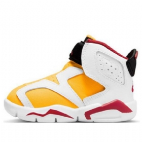 Nike Air Jordan 6 Retro Little Flex Sko Til Børn Gul
