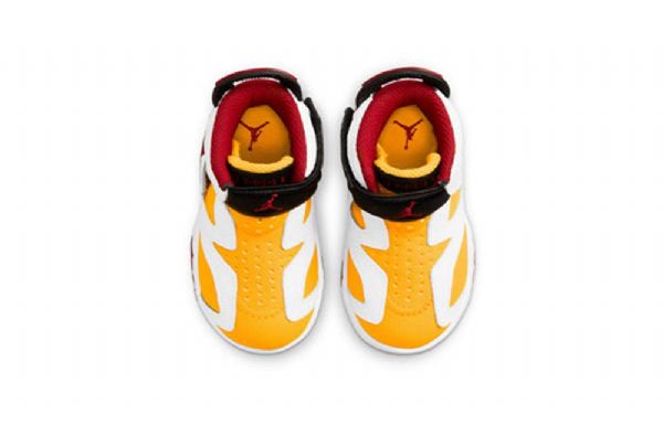 Nike Air Jordan 6 Retro Little Flex Sko Til Børn Gul
