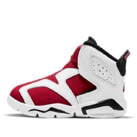 Nike Air Jordan 6 Retro Little Flex Td Basketball Sko Til Børn Hvid