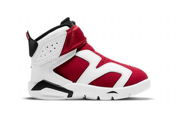 Nike Air Jordan 6 Retro Little Flex Td Basketball Sko Til Børn Hvid