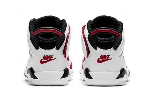 Nike Air Jordan 6 Retro Little Flex Td Basketball Sko Til Børn Hvid