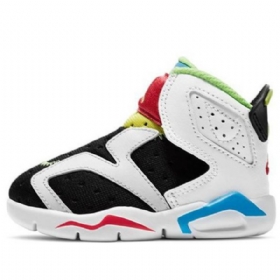 Nike Air Jordan 6 Retro Little Flex Td Sko Til Børn Hvid