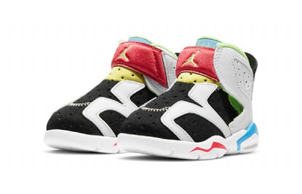 Nike Air Jordan 6 Retro Little Flex Td Sko Til Børn Hvid