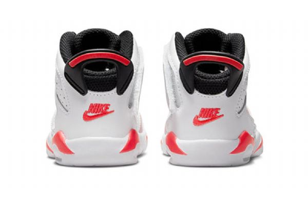 Nike Air Jordan 6 Retro Little Flex Td Sko Til Børn Lyserød Rød Hvid