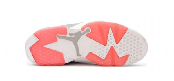 Nike Air Jordan 6 Retro Low Toppe Basketball Sko Til Damer Coral Lyserød