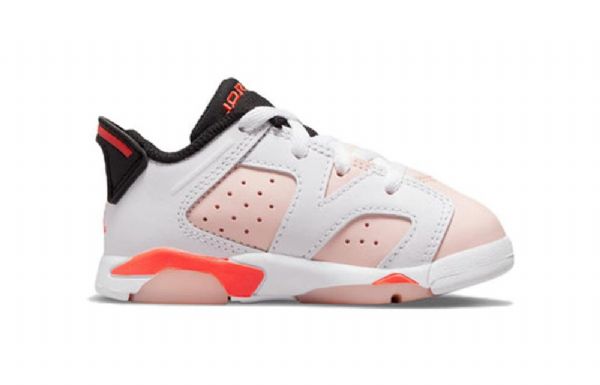 Nike Air Jordan 6 Retro Low Toppe Td Sko Til Børn Lyserød