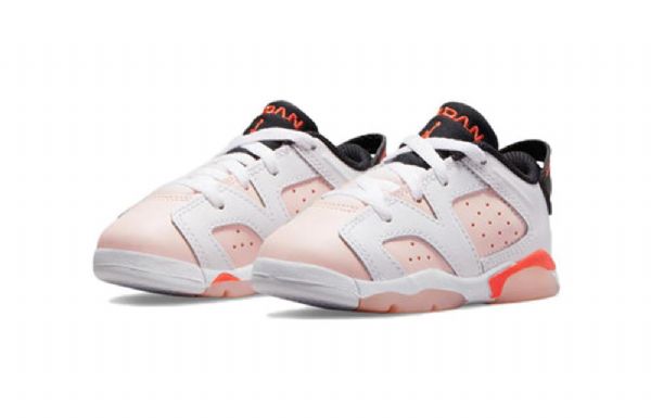 Nike Air Jordan 6 Retro Low Toppe Td Sko Til Børn Lyserød