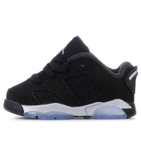 Nike Air Jordan 6 Retro Low Toppe Td Sko Til Børn Sort