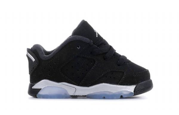 Nike Air Jordan 6 Retro Low Toppe Td Sko Til Børn Sort