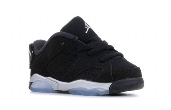 Nike Air Jordan 6 Retro Low Toppe Td Sko Til Børn Sort