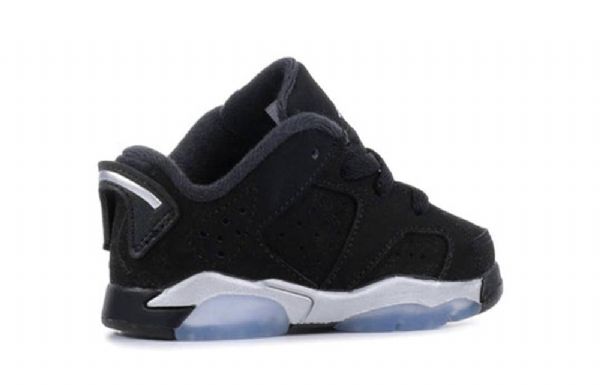 Nike Air Jordan 6 Retro Low Toppe Td Sko Til Børn Sort