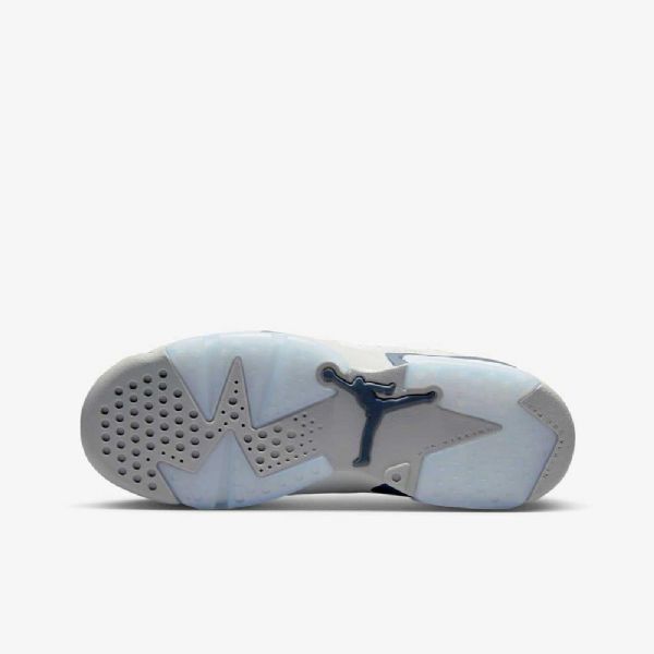 Nike Air Jordan 6 Retro Sko Til Børn Grå Marineblå