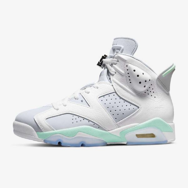 Nike Air Jordan 6 Retro Sko Til Damer Hvid Mint Platinum