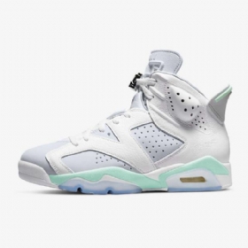 Nike Air Jordan 6 Retro Sko Til Damer Hvid Mint Platinum