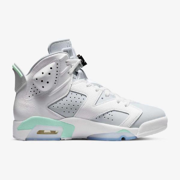 Nike Air Jordan 6 Retro Sko Til Damer Hvid Mint Platinum