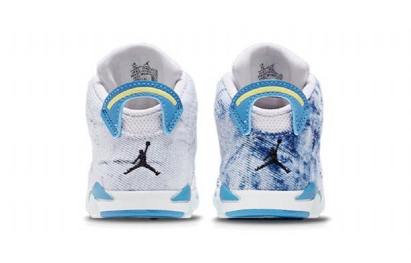 Nike Air Jordan 6 Retro Td Sko Til Børn Blå
