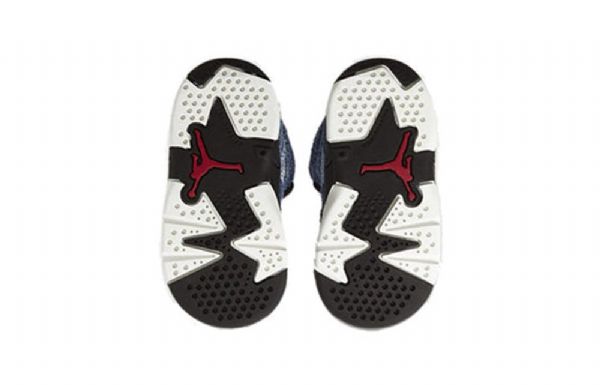 Nike Air Jordan 6 Retro Td Sko Til Børn Blå