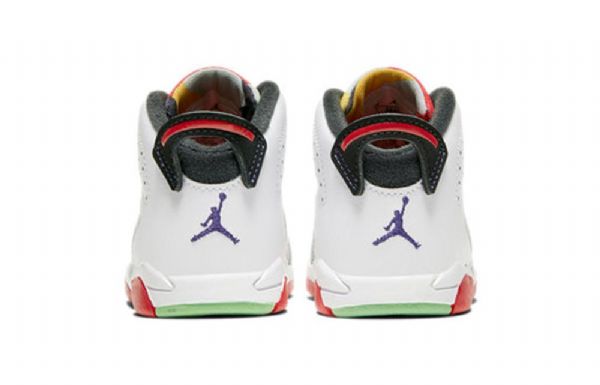 Nike Air Jordan 6 Retro Td Sko Til Børn Grå Rød