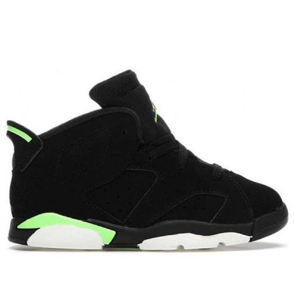 Nike Air Jordan 6 Retro Td Sko Til Børn Grøn