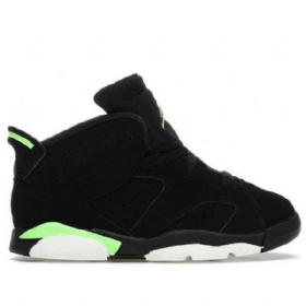 Nike Air Jordan 6 Retro Td Sko Til Børn Grøn