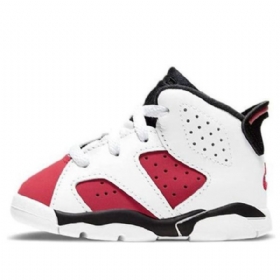 Nike Air Jordan 6 Retro Td Sko Til Børn Hvid