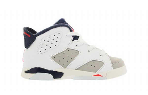 Nike Air Jordan 6 Retro Td Sko Til Børn Hvid