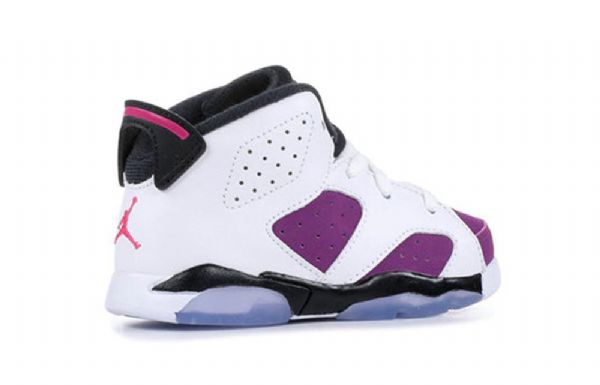 Nike Air Jordan 6 Retro Td Sko Til Børn Lyserød
