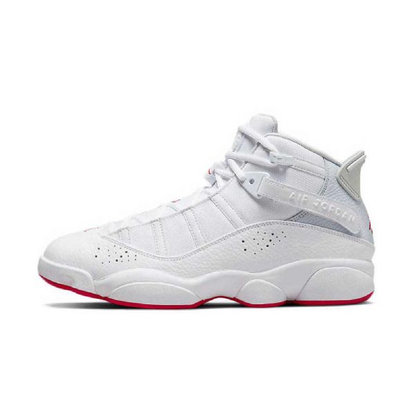 Nike Air Jordan 6 Ringe Sko Til Damer Hvid Rød