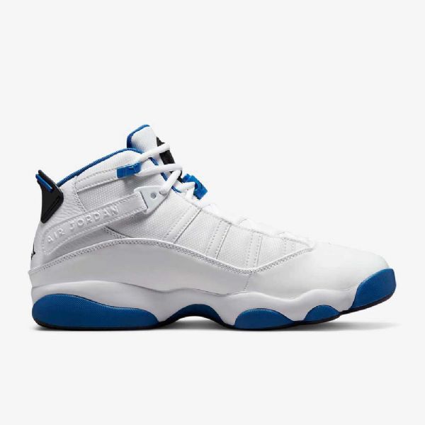 Nike Air Jordan 6 Ringe Sko Til Mænd Hvid Grå Blå