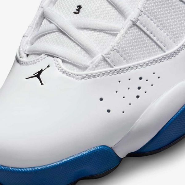 Nike Air Jordan 6 Ringe Sko Til Mænd Hvid Grå Blå