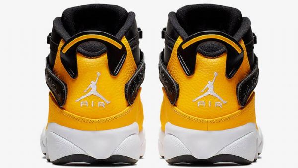 Nike Air Jordan 6 Ringe Taxi Sko Til Mænd Sort Gul